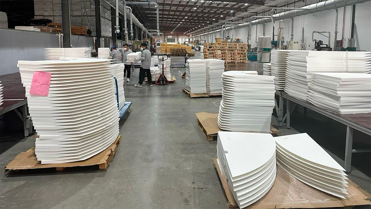 Foam core material kits in production at Sky Composites